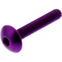 DOME HEAD BOLT JMP M6X1.00MM 35MM ALUMINIUM PURPLE