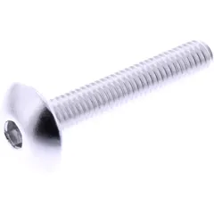 Linsenschraube M6X1.00 mm 35 mm Alu silber