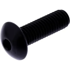 Linsenschraube M8X1.25mm 25mm Aluminium schwarz