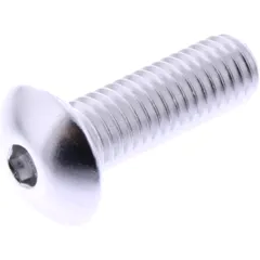 DOME HEAD BOLT JMP M8X1.25MM 25MM SILVER ALUMINUM