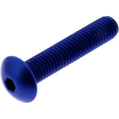 DOME HEAD BOLT JMP BOLT M8X1.25MM 40MM ALUMINIUM BLUE