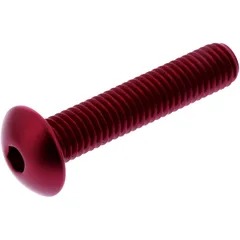 DOME HEAD BOLT JMP M8X1.25MM 40MM ALUMINIUM RED