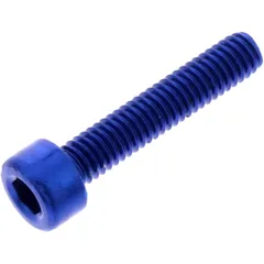 Zylinderschraube JMP M4X0.7 mm 20 mm Aluminium blau