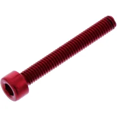 HEX SOCKET CAP SCREW JMP BOLT M4X0.7MM 30MM ALUMINIUM RED