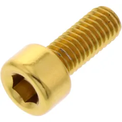 HEX SOCKET CAP SCREW M5X0.8MM 12MM ALUMINUM GOLD