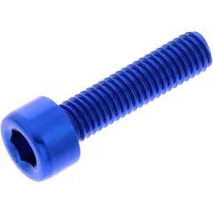 Zylinderschraube M5X0.8 mm 20 mm Alu blau für Motorräder