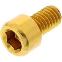HEX SOCKET CAP SCREW JMP BOLT M6X1.00MM 10MM ALUMINIUM GOLD