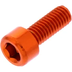 HEX SOCKET CAP SCREW M6X1.00MM 16MM ALU ORANGE