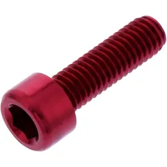 Zylinderschraube JMP Bolt M6X1.00 mm 20 mm Aluminium rot