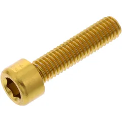 Zylinderschraube JMP Bolt M6X1.00 mm 25 mm Alu gold