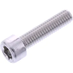 Zylinderschraube M6X1.00mm 25mm aus Aluminium in Silber