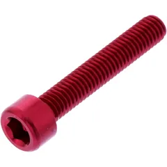 Zylinderschraube JMP Bolt M6X1.00 mm 35 mm Aluminium rot