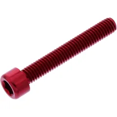 Zylinderschraube JMP Bolt M6X1.00 mm 40 mm Alu rot