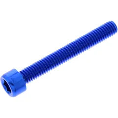 Zylinderschraube JMP Alu M6X1.00 mm 45 mm blau