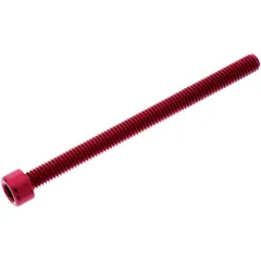 Zylinderschraube M6X1.00 mm 80 mm Aluminium rot für Motorräder
