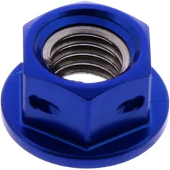 JMP SPROCKET NUT M8X1.25MM ALU RACING BLUE