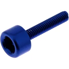 Zylinderschraube JMP Bolt M4X0.7mm 20mm Aluminium blau