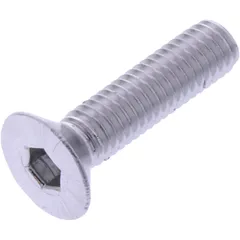 Senkschraube M6X1.00 mm 25 mm Aluminium silber