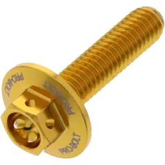 Sechskantschraube JMP Bolt M6X1 mm 25 mm Alu Racing gold