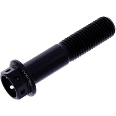 Sechskant-Kopfschraube JMP Alu M10 x 1.25 mm 45 mm schwarz