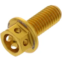 Sechskantschraube JMP Bolt M5X0.8 mm 12 mm Alu Racing gold