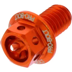 Sechskantschraube JMP Bolt M6X1 mm 10 mm Alu Racing orange