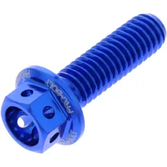 Sechskantschraube JMP Bolt M6X1 mm 20 mm Alu Racing blau