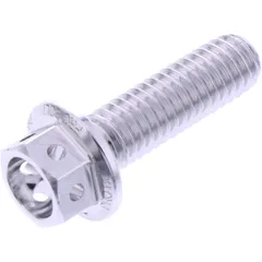 Schraube Sechskant JMP Bolt M6X1 mm 20 mm Alu Racing silber