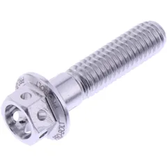 Schraube Sechskant JMP Bolt M6X1 mm 25 mm Alu Racing silber