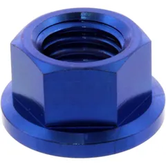 Bundmutter für M10 x 1.5 mm Titan blau