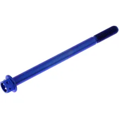 Sechskant Schraube M6X1 mm 85 mm Titan Racing blau