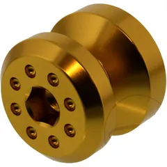 Aufnahmehülse Einzeln JMP Bolt M8 Alu gold passend für: Kawasaki Z, ZX - 6R, ZX - 10R