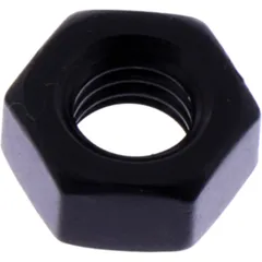 Nut left hand thread JMP Bolt M6X1 mm aluminium black
