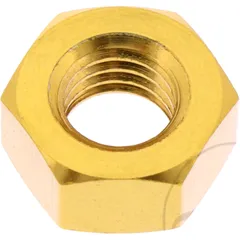 M8X1.25 mm Aluminum Hex Nut gold