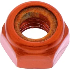 M6X1 mm Orange Self-locking Nut Aluminium
