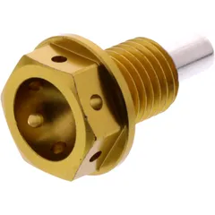 Ölablassschraube magnetisch JMP Bolt M12X1. 5 mm 15 mm Alu Racing gold passend für: Honda TRX, CB, CBR