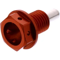 Ölablassschraube magnetisch JMP Bolt M12X1. 5 mm 15 mm Alu Racing orange passend für: Honda TRX, CB, CBR