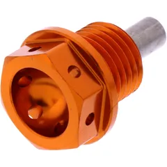 Ölablassschraube magnetisch JMP Bolt M14X1. 5 mm 12 mm Alu Racing orange passend für: Triumph Tiger, Bonneville, Street Triple