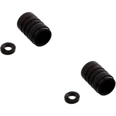 Ventilkappe Satz Inhalt 2 Alu schwarz passend für: Honda CB, CBR, CRF, Kawasaki Z, KX, VN