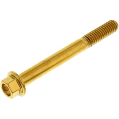 Sechskantschraube M6X1 55 mm Edelstahl V4A gold für Motorräder