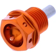 Ölablassschraube magnetisch JMP Bolt M14X1. 25 mm 12 mm Alu Racing orange passend für: Suzuki AN, UH, DR