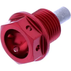 Ölablassschraube magnetisch JMP Bolt M14X1. 25 mm 12 mm Alu Racing rot passend für: Suzuki AN, UH, DR
