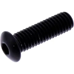 DOME HEAD BOLT M5X0.8MM 16MM ALUMINIUM BLACK