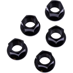Nut rear sprocket kit JMP bolt M12X1. 25mm stainless steel A4 black for: Honda CB, CBF, CBR