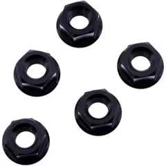 Mutter Kettenrad Satz JMP Bolt M8X1. 25 mm Edelstahl V4A schwarz passend für: MV Agusta Brutale, F4, F3