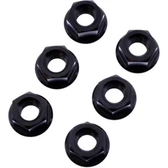 Mutter Kettenrad Satz JMP Bolt M8X1. 25 mm Edelstahl V4A schwarz passend für: Aprilia Pegaso, SXV, RXV
