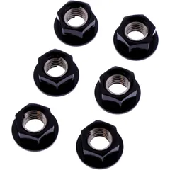 Nut rear sprocket kit JMP bolt M8X1. 25mm alu racing black for: Husqvarna TE, WR, TC, SM
