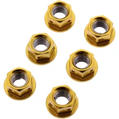 Nut rear sprocket kit JMP bolt M8X1. 25mm alu racing gold for: Husqvarna TE, WR, TC, SM