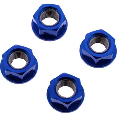Mutter Kettenrad Satz JMP Bolt M10 x 1. 25 mm Alu Racing blau passend für: Honda CB, TRX, XL