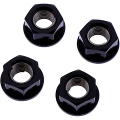 Mutter Kettenrad Satz JMP Bolt M10 x 1. 25 mm Alu Racing schwarz passend für: Honda CB, TRX, XL